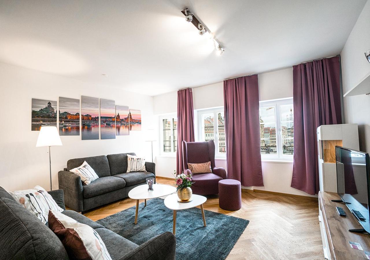 Familienapartment Mit Blick Zur Frauenkirche Drezno Zewnętrze zdjęcie