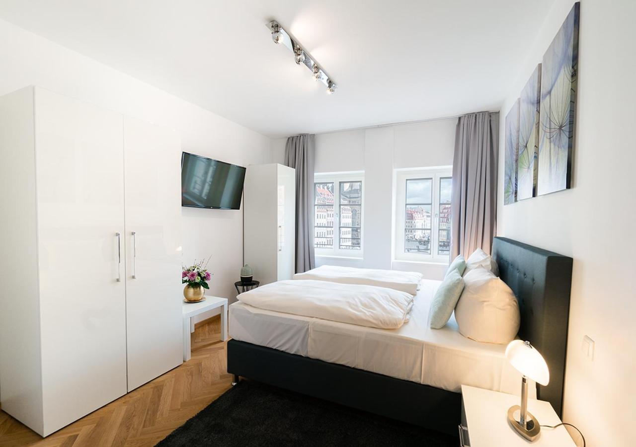 Familienapartment Mit Blick Zur Frauenkirche Drezno Zewnętrze zdjęcie